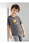 Gray Pikachu Printed Boys' T-Shirt - 2