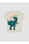 White Crew Neck Printed Boys' 3-Pack T-Shirt - 8
