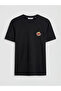 Black Crew Neck Embroidered Men's T-Shirt