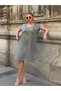 Zipper Detailed Tencel Fabric Turquoise Dress – Comfortable Fit for Casual Elegance - 4