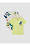 White Crew Neck Printed Boys' 3-Pack T-Shirt - 3