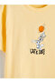 Yellow Crew Neck Bugs Bunny Printed Boys' T-Shirt - 3