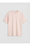 Pink Loose Fit Basic Thick T-Shirt - 2