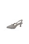 Egestyle 240 Women's Cream Closed Toe Open Back Low Heeled Large Size Shoes 41 42 - 3