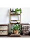 Foldable Ladder Plant Stand – Solid Wood 3-Tier Shelf for Indoor & Outdoor Use - 3