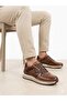 Men's Tan Genuine Leather Orthopedic Imported Sole Casual Shoes - 4