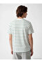 Green Crew Neck Embroidered Men's T-Shirt - 4