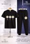Children's Papatya 3Lu Yazil 3Lu T-Shirt and Sweatpants Set in a 3Lu Square - 2