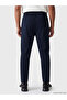 Navy Blue Regular Fit Barcelona Embroidered Men's Sweatpants - 2