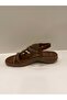 26Y240-15 Brown Women's Leather Sandals - 3