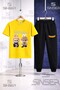 Children's Labbu 2-Piece Brown 3-Piece T-Shirt Tracksuit Set - 4