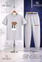 Children's Pandas 3Lu Sir Sirta 3Lu in the Square 3LÜ T-Shirt and Sweatpants Set - 2