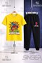 Children's Orumcekman Green Moon Laying down 3-Piece T-Shirt and Tracksuit Set in a Square - 4