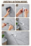 Premium Matte Chrome 304 Stainless Steel Paper Towel Rack, Adhesive Roll Towel Holder, Kitchen under Cabinet Towel Holder - 3