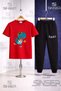 Children's Rawr Dino Basket 3Lu 3LÜ T-Shirt Tracksuit Set in Square - 4