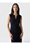 Black off-the-shoulder bodycon midi dress - 3