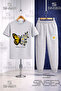 Children's Buttrfly Yellow Wing Daisy 3-Piece T-Shirt Tracksuit Set - 3