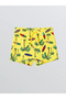 Yellow Printed Boys' Swim Shorts - 2