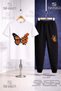 Children's Buttrfly Orange Wing Flower 3-Piece T-Shirt Tracksuit Set - 2