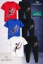 Children's Girls Cicek Butterfly 3-Piece T-Shirt and Sweatpants Set
