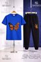 Children's Buttrfly Orange Wing Flower 3-Piece T-Shirt Tracksuit Set - 3