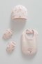 Caramell Baby Cherry Cherry Baby Girl Cotton Fabric Boxed 4-Piece Newborn Set - 2