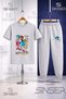 Children's Snic Gotto Fast Coklu 3Lu Kare in 3Lu T-Shirt and Sweatpants Set - 3