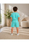 Boys/Girls Green Shorts Set Basic Tshirt Sports Summer Wear 3-12 Years - 2