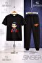 Children's Sprman Cocuk Single 3-Piece T-Shirt Tracksuit Set - 2