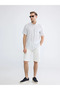 Beige Regular Fit Striped Men's Shirt - 3