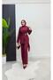 Double Hijab Set with Waist Buckle Detail