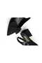 Women's Black Short Heeled Bowknot Pointed Toe Open Back Classic Heeled Shoes - 5