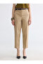 Trendlucky Women's Gabardine Trousers with Belt and Difference in Waistline - 2