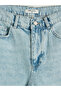 Indigo High Waist Bermuda Fit Women's Jean Shorts - 7