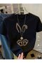 Women's Rabbit Leopard Print T-Shirt