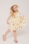 Girls' Butterfly Patterned Hat Dress Holiday Dress - 3