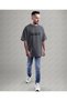 Palestine Design Oversize Unisex T-Shirt with Kefiye Pattern Streetwear Print - 5