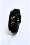 Göktürkçe Silver Gilded Turkish Printed Genuine Leather Bracelet - 5
