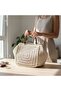 Bohemian Style Beige Handmade Knitted Women's Bag - 5