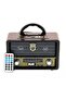 Portable Retro Multimedia Radio – Bluetooth, MP3, AM/FM/SW & Rechargeable Battery