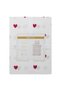 Red heart print cotton single duvet cover set - 3