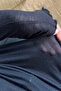 Black High-Neck Transparent Cashmere Textured Blouse - 2
