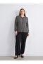Lcwaikiki Classic Black Textured Women's Sweatpants with Elastic Waist - 2