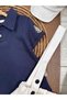 Sailor Polo Collar Hat Anchor Embroidered Linen Lycra Salopet Summer Baby Boy-Child Set - 5