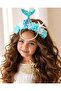 Luxury Design Pearl Pendant Mermaid Tail Starry Turquoise Blue Children's Crown Birthday Crown - 3