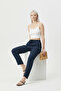 Women's Ankle-Length Summer Trousers with Elastic Waist and Double Pockets - 2