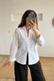 Poplin Shirt with White Lacing Detail - 3