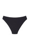 Women's 12-Pack Black Cotton Lycra Bikini Panties - 6