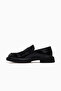 Men's Leather Casual Daily Shoes 26Y L5370 Black Opening - 2
