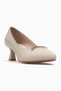 Women's Daily Heeled Stiletto Shoes 26Y 26532529Y Beige Patent Leather - 4
